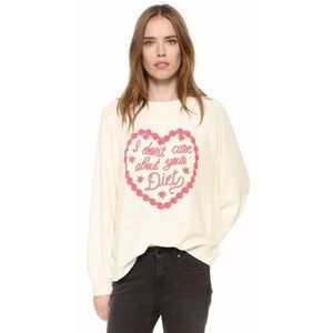 Wildfox No Cares For Diet Sweatshirt